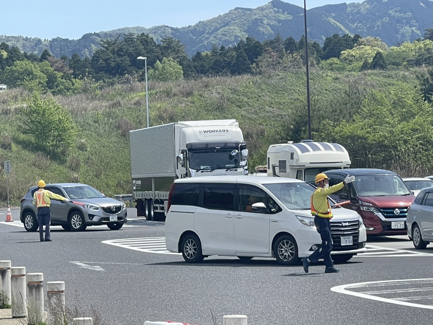 雑踏警備(イベント警備)の様子